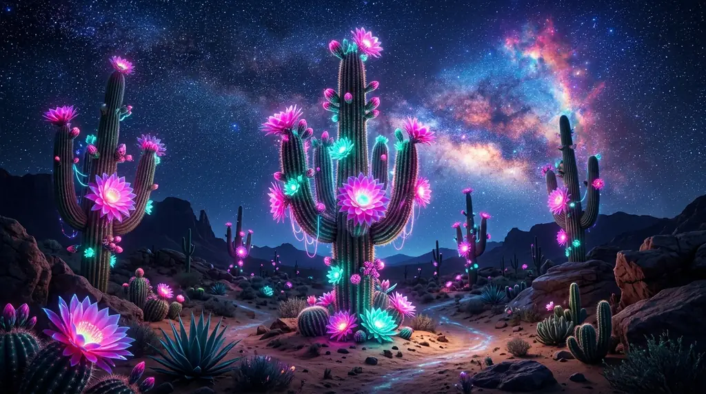 Midnight Desert Oasis