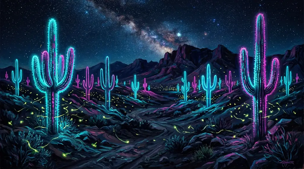 Midnight Bloom Desert